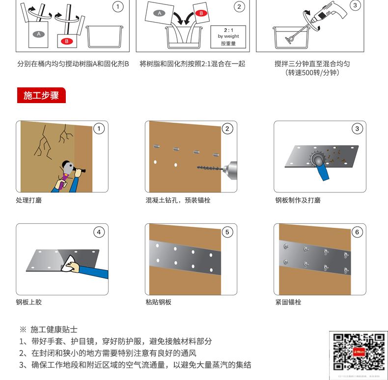 包钢岚县粘钢加固施工过程